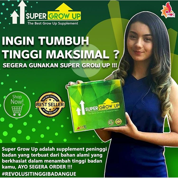 Jual SUPER GROW UP PENINGGI BADAN SUSU PENINGGI BADAN OBAT PENINGGI