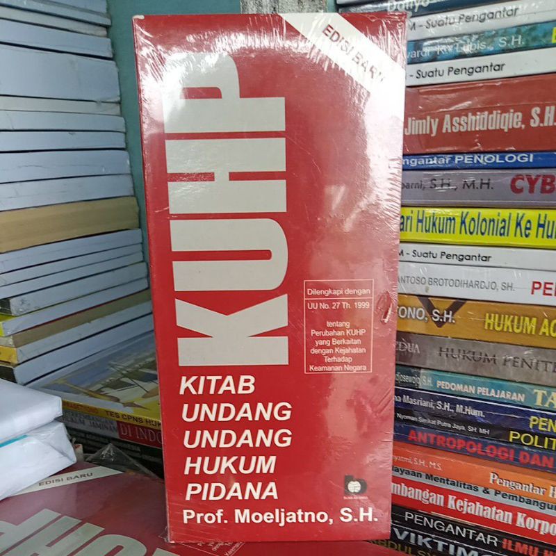 Jual Kuhp Kitab Undang Undang Hukum Pidana Prof Dr Moeljatno S