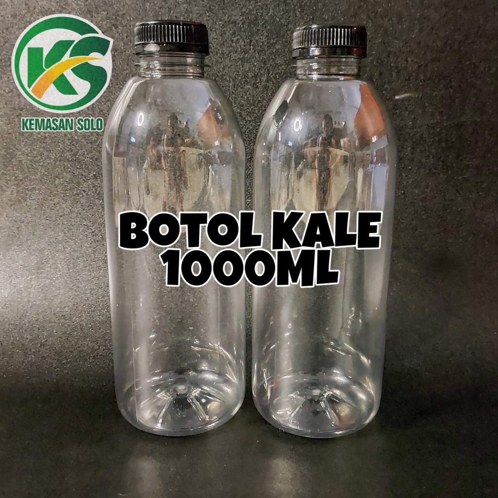 Jual BOTOL PLASTIK KALE BULAT BOTOL JUS 1000 ML 1 LITER Shopee