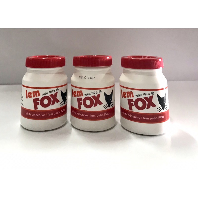 Jual LEM FOX PVAC 150 Gram Kemasan Botol Plastik Shopee Indonesia