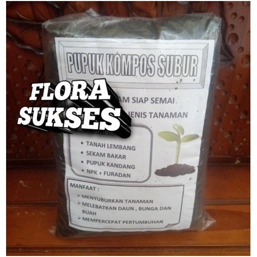 Jual Jual Pupuk Kompos Hijau Media Tanam 1800Gram Organic Komposisi