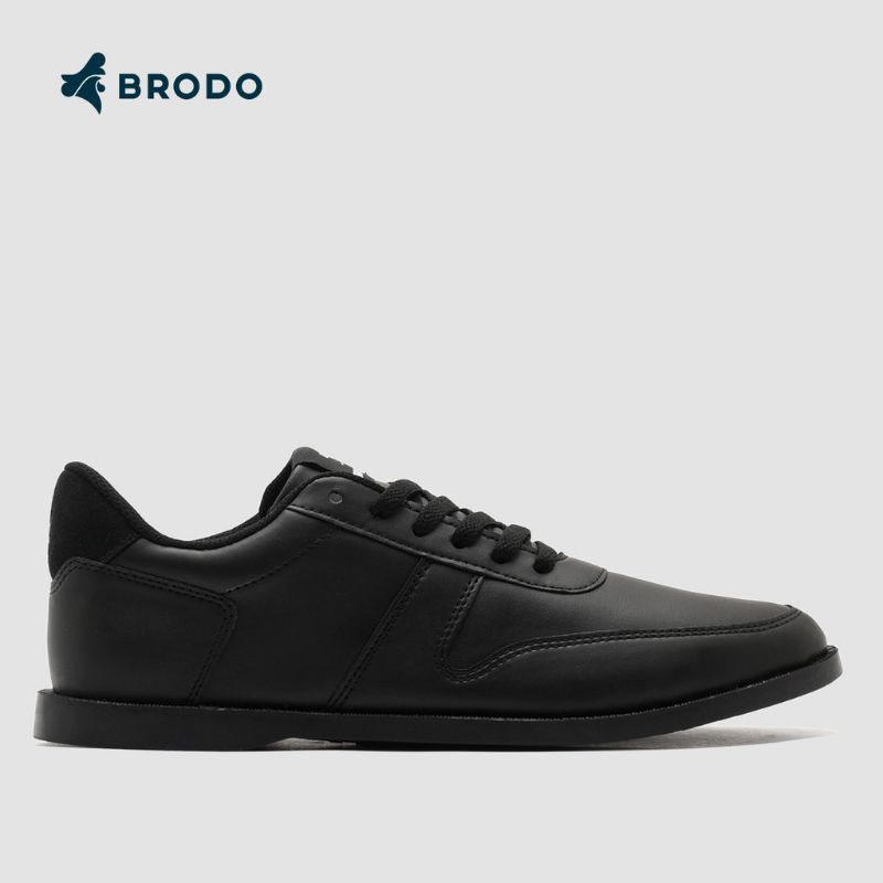 Jual Sneakers Sepatu Basic Signatur Eco Black De Brodo Shopee