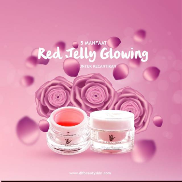 Jual RED JELLY GLOWING DLF BEAUTY SKIN AMAN MEMUTIHKAN Shopee Indonesia