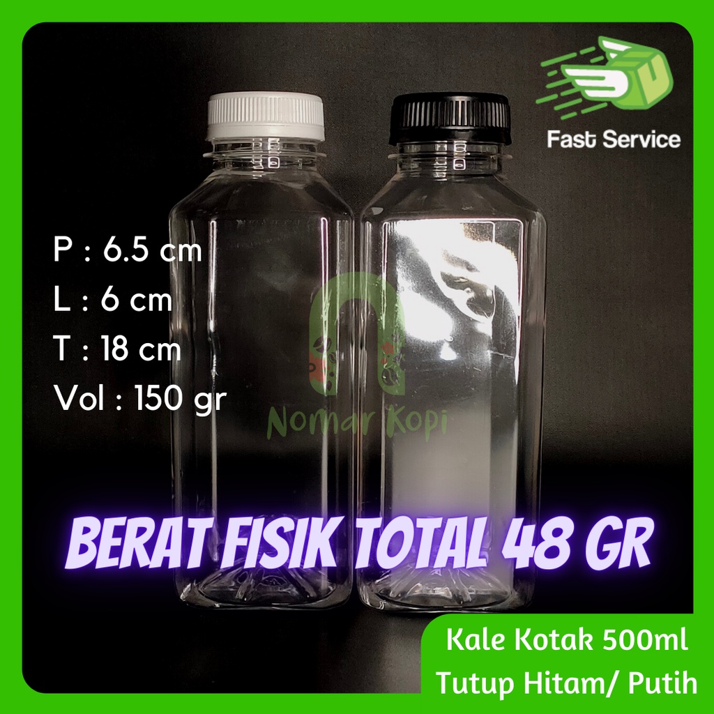 Jual GOJEK GRAB Botol Kale 500ml Kick Kotak Es Kopi Susu Juice Jamu