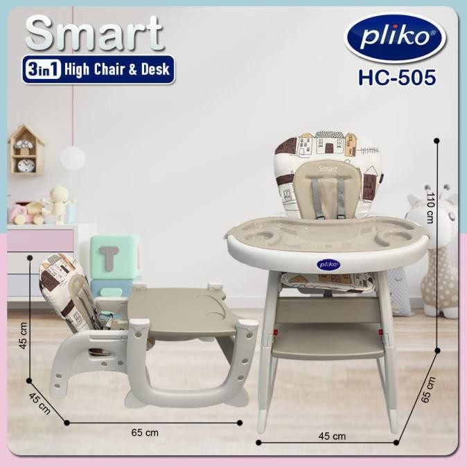 Jual New Kursi Makan Pliko Hc In High Chair And Desk Biru