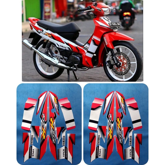 Jual Striping Stiker Lis Body Motor Full Set Yamaha FIZ R Sporty 2002