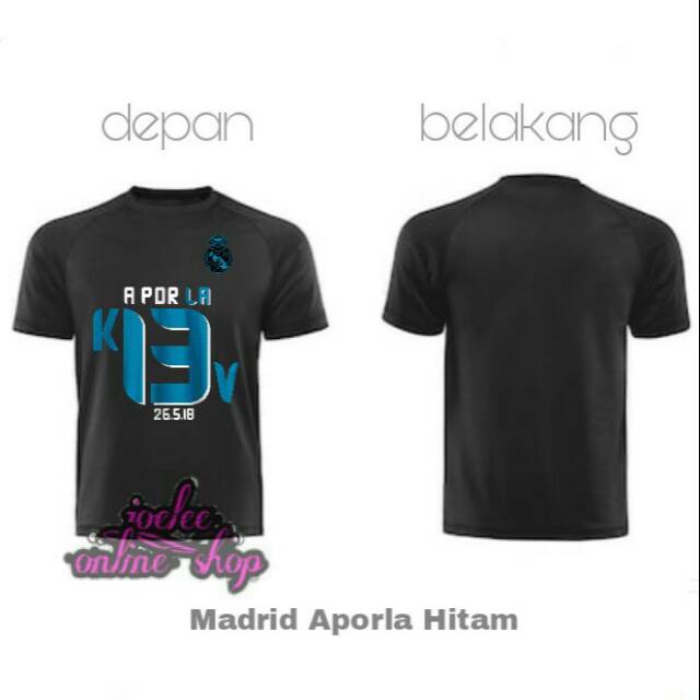 Jual Kaos Keren Football Club Real Madrid Is Madrid Aporla Hitam Distro