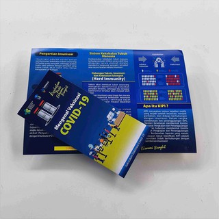 Jual Leaflet Vaksin Covid Brosur Vaksinasi Covid Indonesia