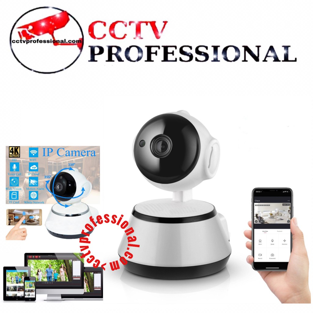 Jual Ip Cam Cctv Wifi V Wireless Portable Smart Baby Cam Shopee Indonesia