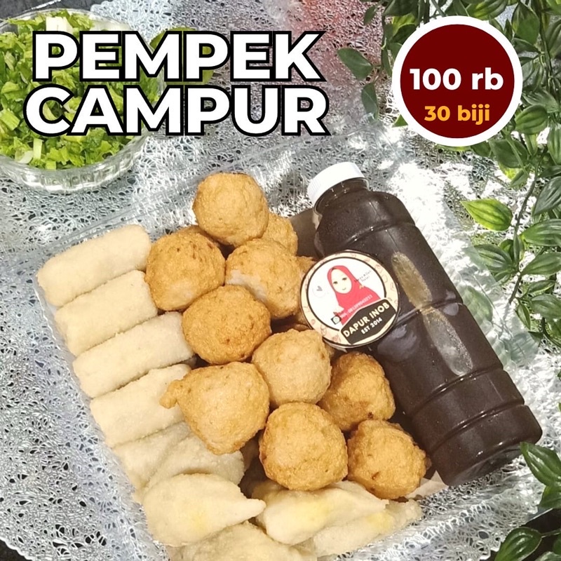 Jual Pempek Ikan Campur Murah Frozen Isi Biji Mix Adaan Telor