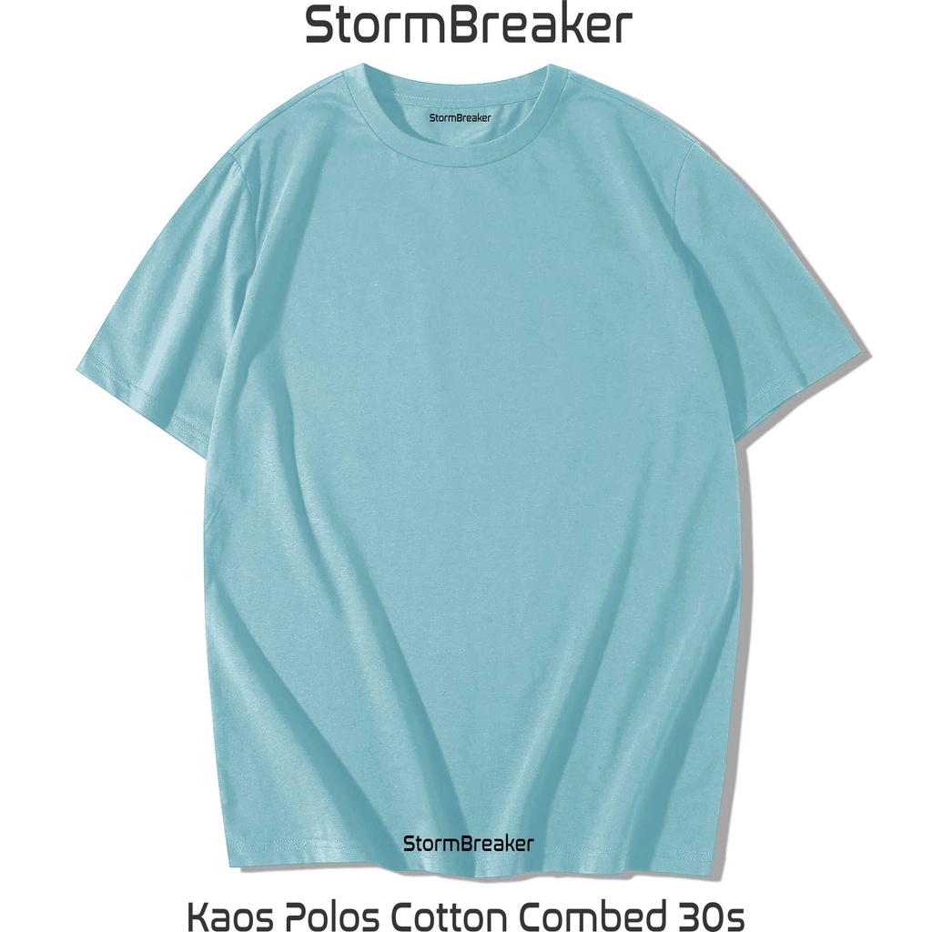 Jual Kaos Polos Pendek Turkis Muda Cotton Combed S Stormbreaker Kaos