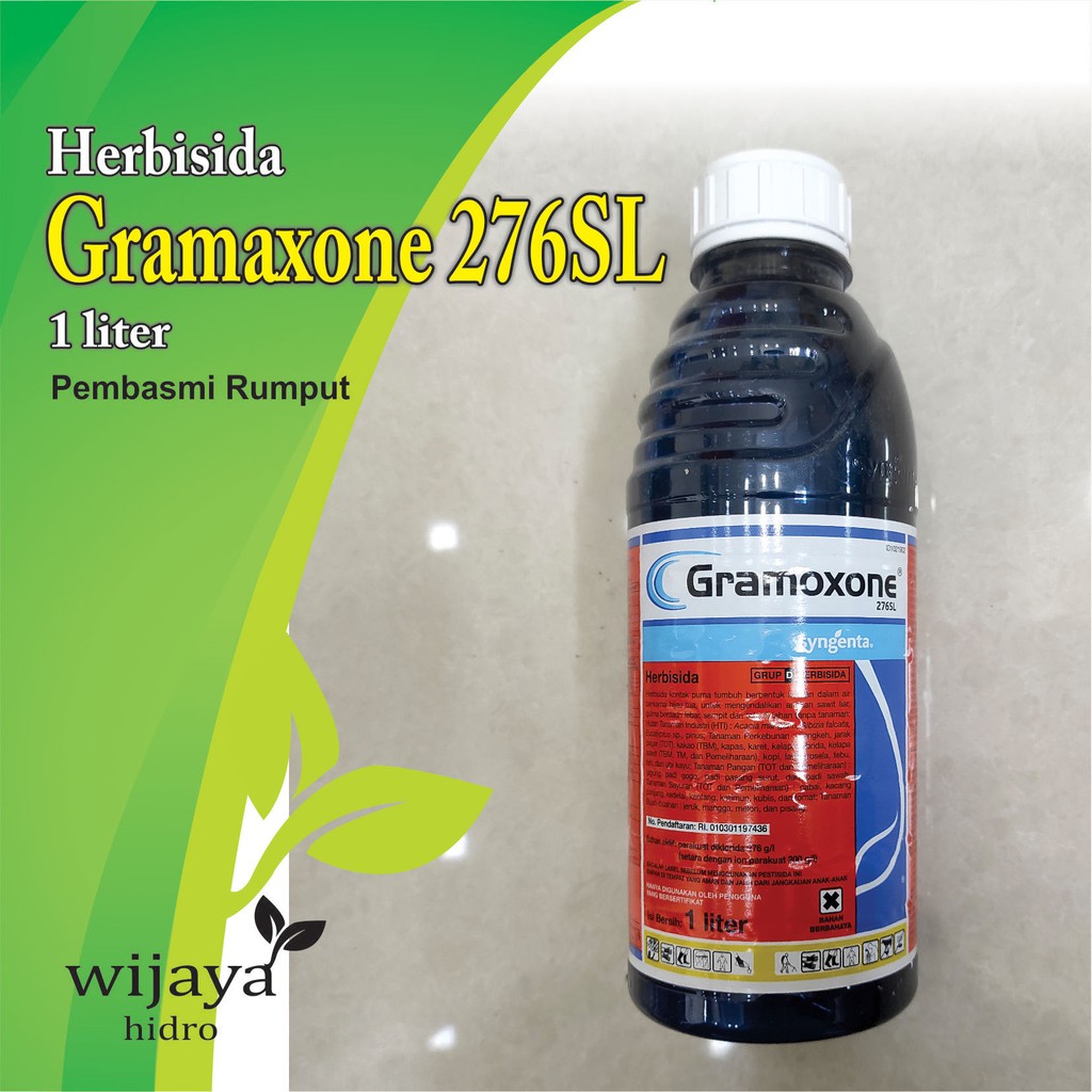 Jual Gramaxone 276SL Herbisida Pembasmi Rumput Kemasan Botol 1liter