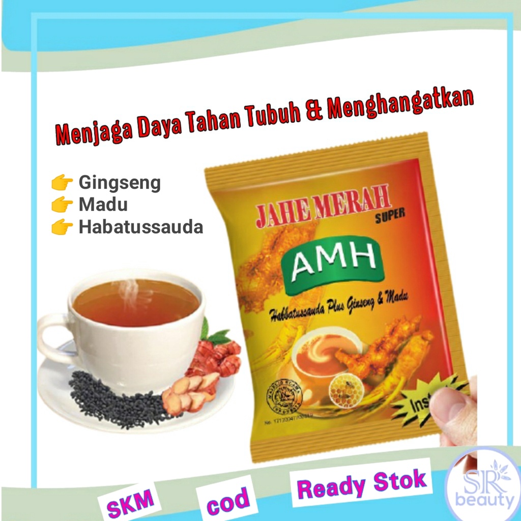 Jual Minuman Jahe Merah Bubuk AMH Serbuk Jahe Merah Super Instant