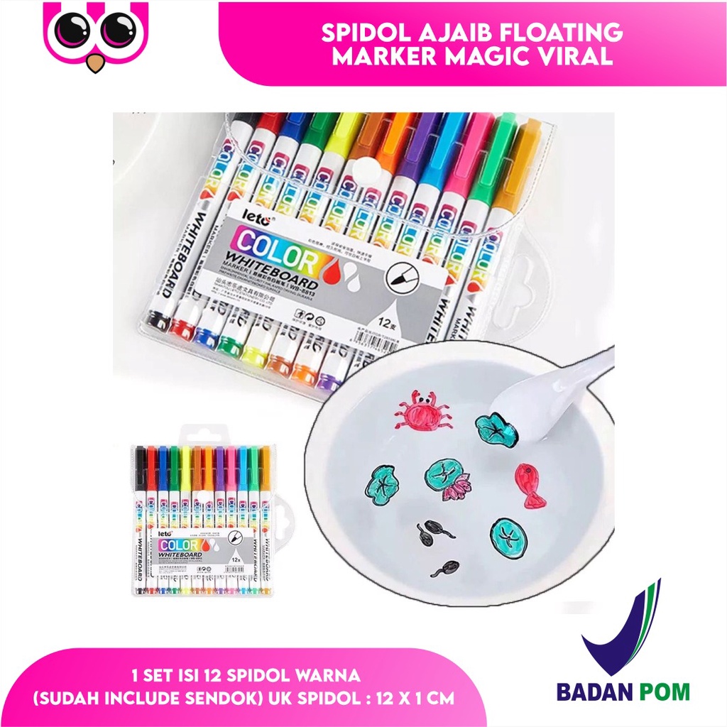 Jual Spidol Ajaib Floating Marker Magic Viral Spidol Magic Sepidol