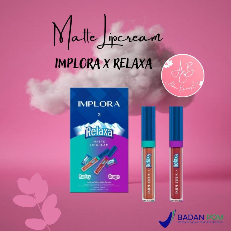 Jual Lipcream Matte Implora X Relaxa Lipen Lipstik Shopee Indonesia