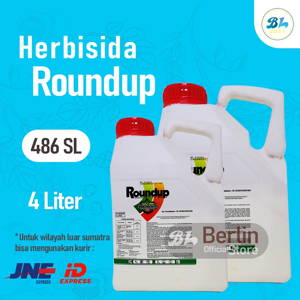 Jual Herbisida Roundup 300 SL 4 Liter Untuk Rumput Dan Gulma Shopee