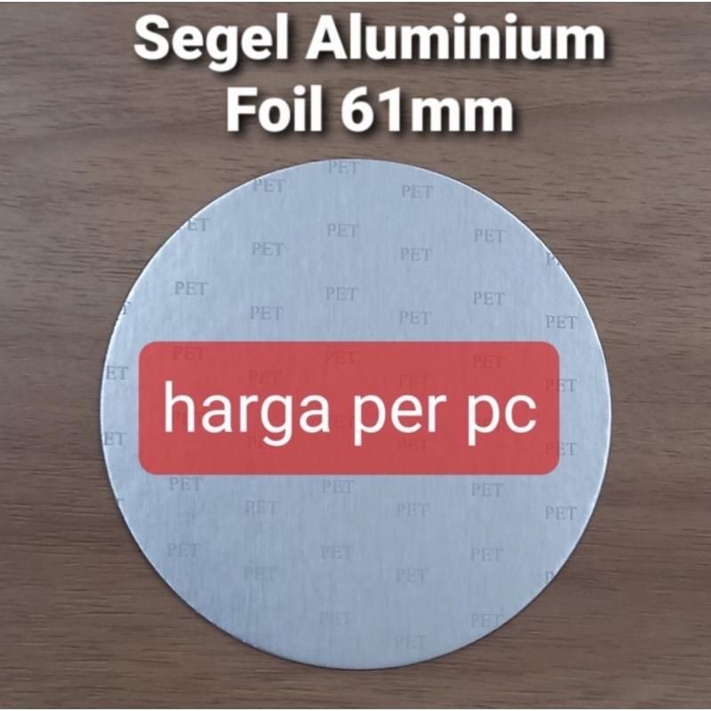 Jual Segel Aluminium Foil Lapisan Kertas 61mm Toples PET Segel