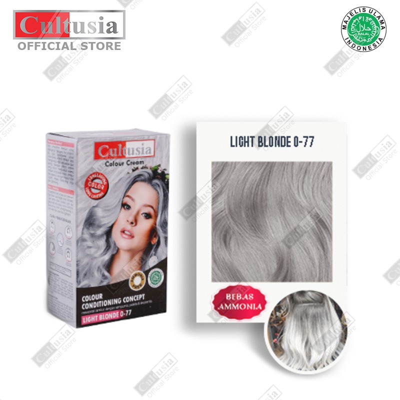 Jual Cultusia Pewarna Rambut Hair Colour Light Blonde Ml