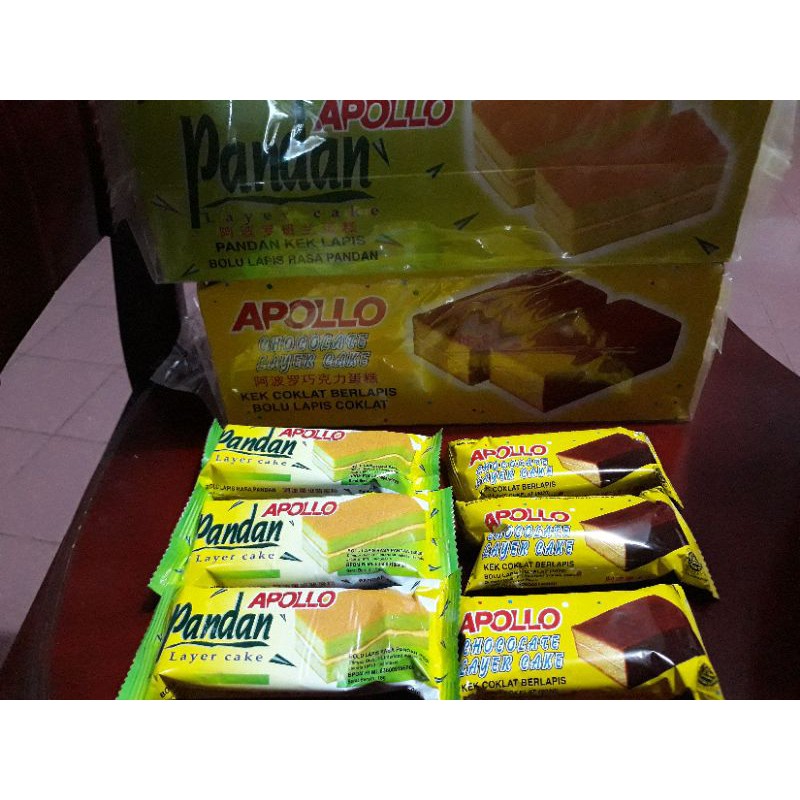 Jual Apollo Bolu Pandan Layer Cake Isi 24 Pcs Indonesia Shopee Indonesia