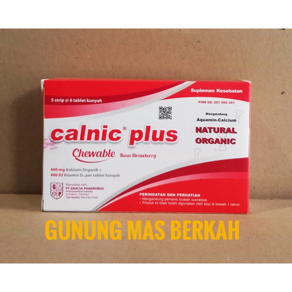 Jual CALNIC PLUS CHEWABLE Calnic Plus Chewable Anggur Dan Strawberry