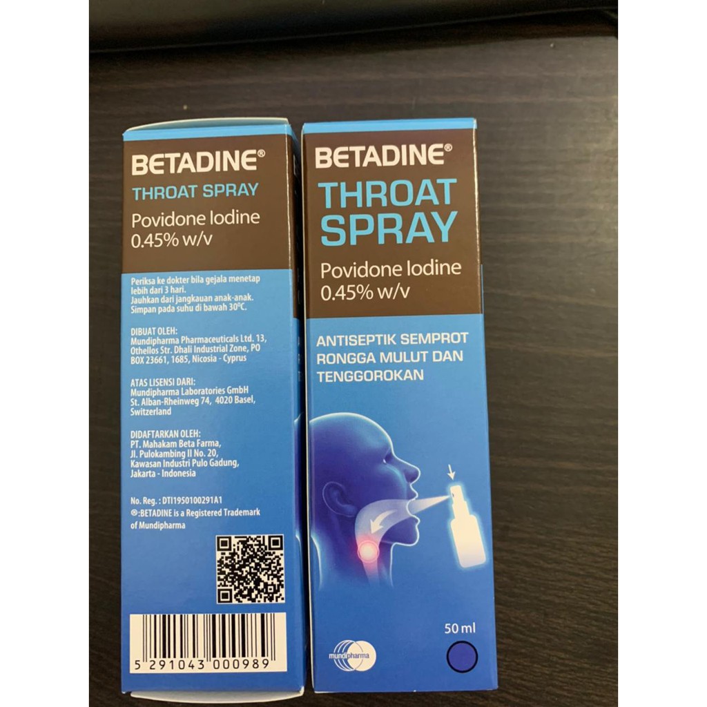 Jual BETADINE THROAT SPRAY 50 ML BETADINE SEMPROT MULUT Shopee