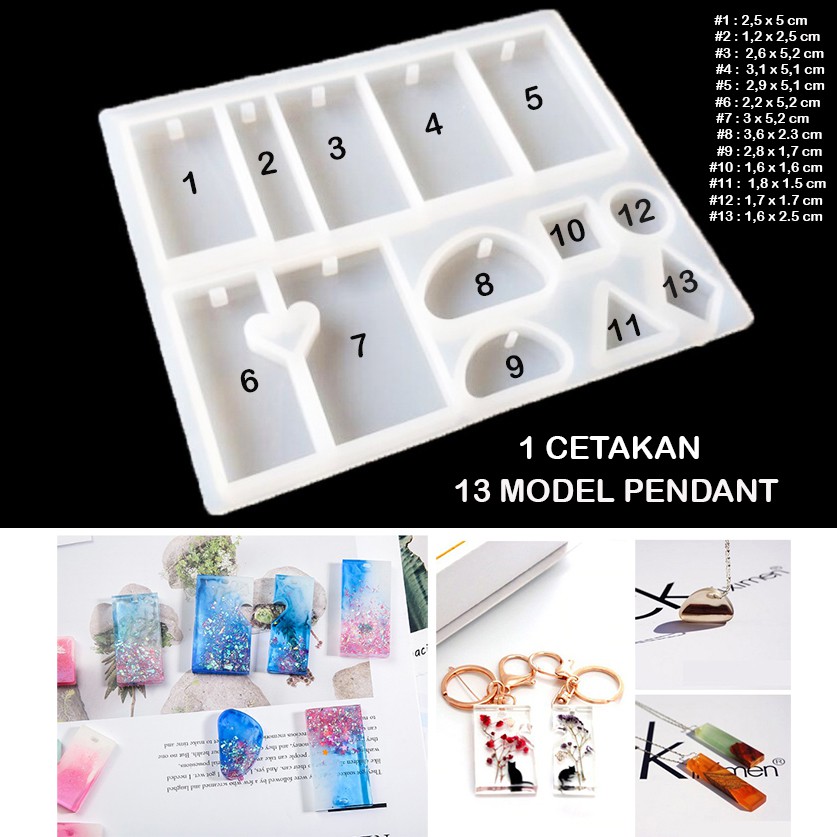 Jual Cetakan Resin Pendant Cetakan Bandul Cetakan Silikon Mold Kalung