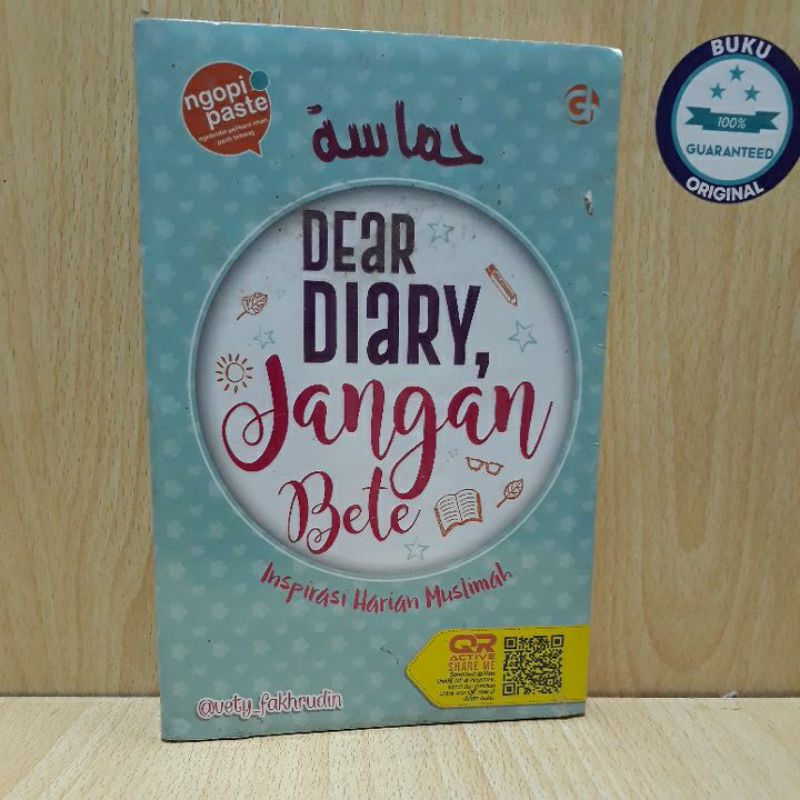 Buku DEAR DIARY JANGAN BETE Insfirasi Harian Muslimah Shopee Indonesia