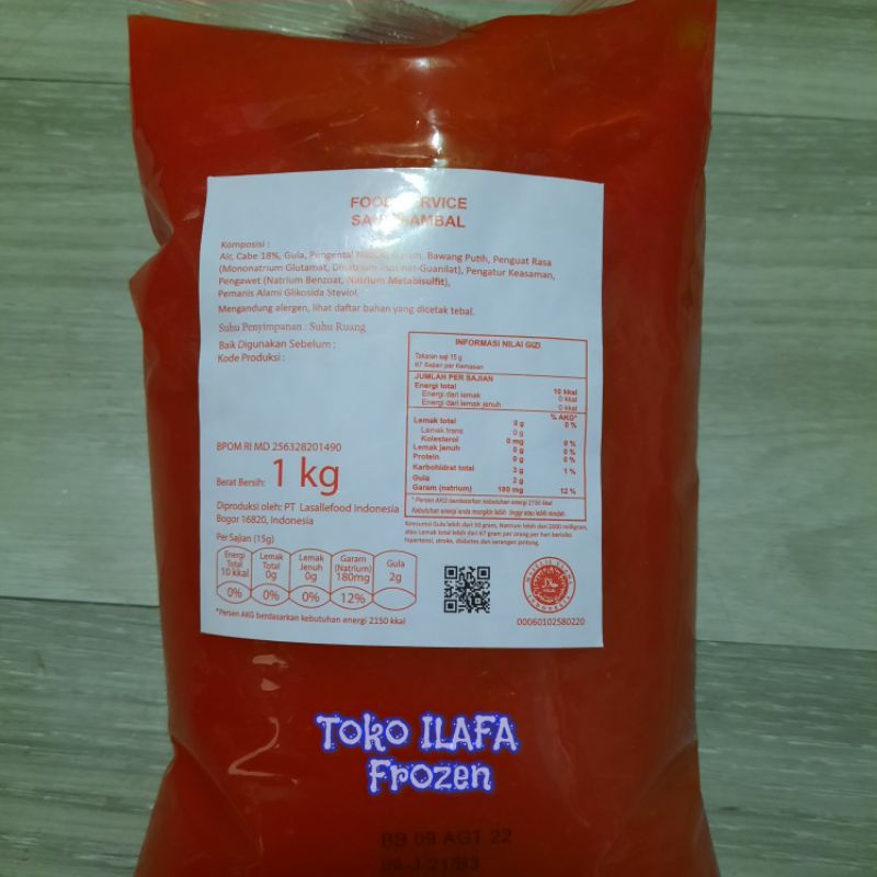 Jual Horeca Saus Sambal Cabe Lasallefood Delmonte Polos Kg Shopee