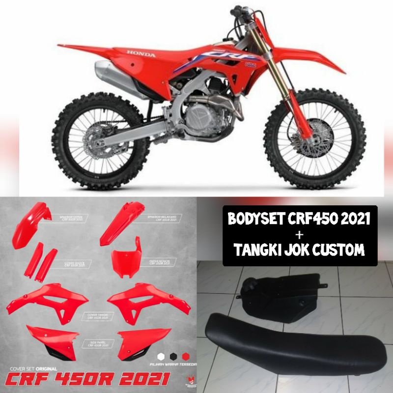 Jual Cover Body Crf Plastik Plus Tangki Jok Besi Crf