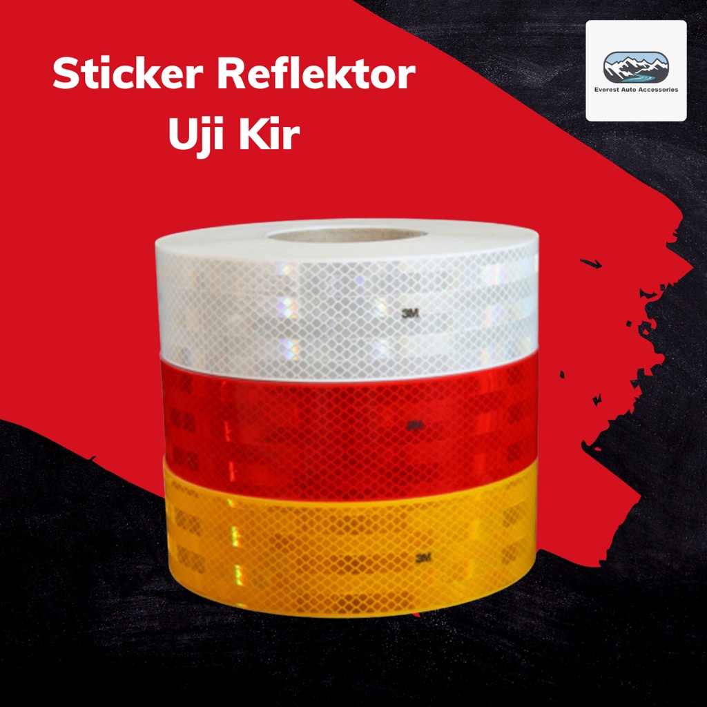 Jual Sticker Stiker Reflektor Reflektif Uji Kir DisHub Mobil Box Bok