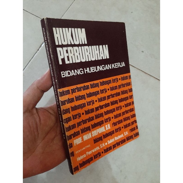 Jual Hukum Perburuan Bidang Hubungan Kerja Penulis Prof Imam Soepomo