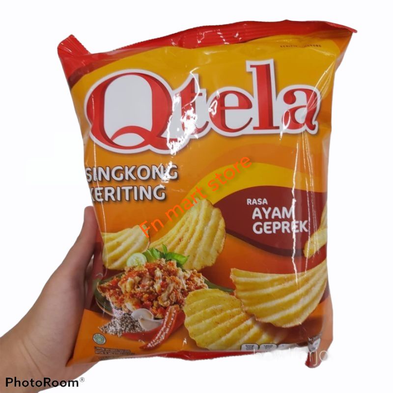 Jual Qtela Keripik Singkong Keriting Geprek Gr Shopee Indonesia