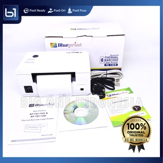 Jual Blueprint Td D Printer Thermal Bluetooth Barcode Resi Pengiriman