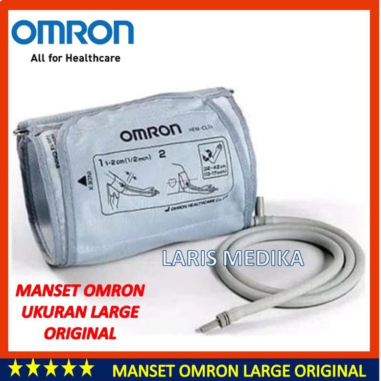 Jual Free Ongkir MANSET TENSIMETER OMRON LARGE ORIGINAL MANSET