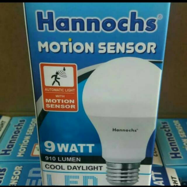 Jual Lampu Led Sensor Gerak 9 Wat Motion Sensors Led Hannoch 9wat