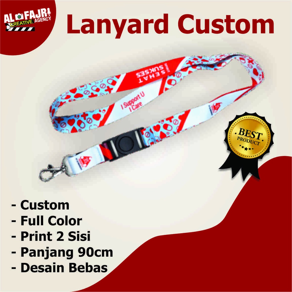 Jual Tali Lanyard Custom Tali Id Card Custom Satuan Indonesia Shopee