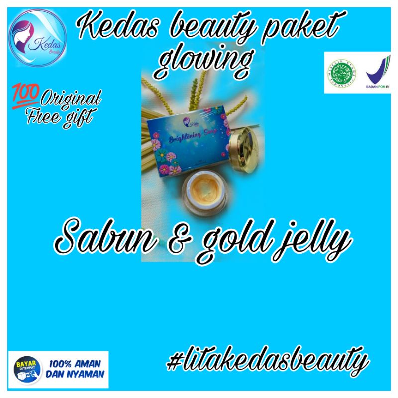 Jual Kedas Beauty Paket Glowing Sabun Dan Gold Jelly Shopee Indonesia