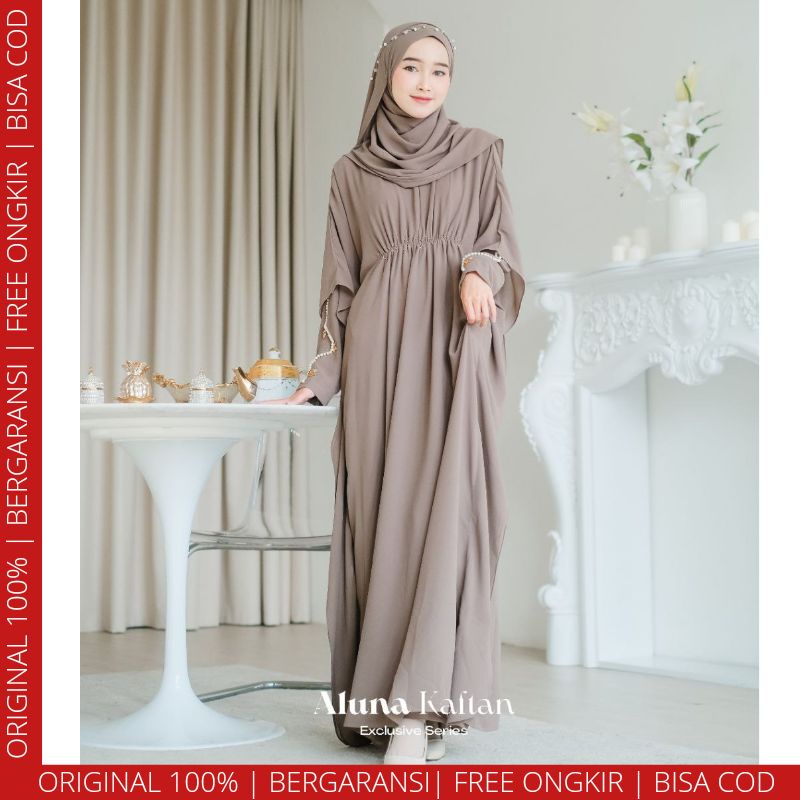 Jual Promo Aluna Kaftan Abaya Dress Pesta Mewah Arab By Kazami Store