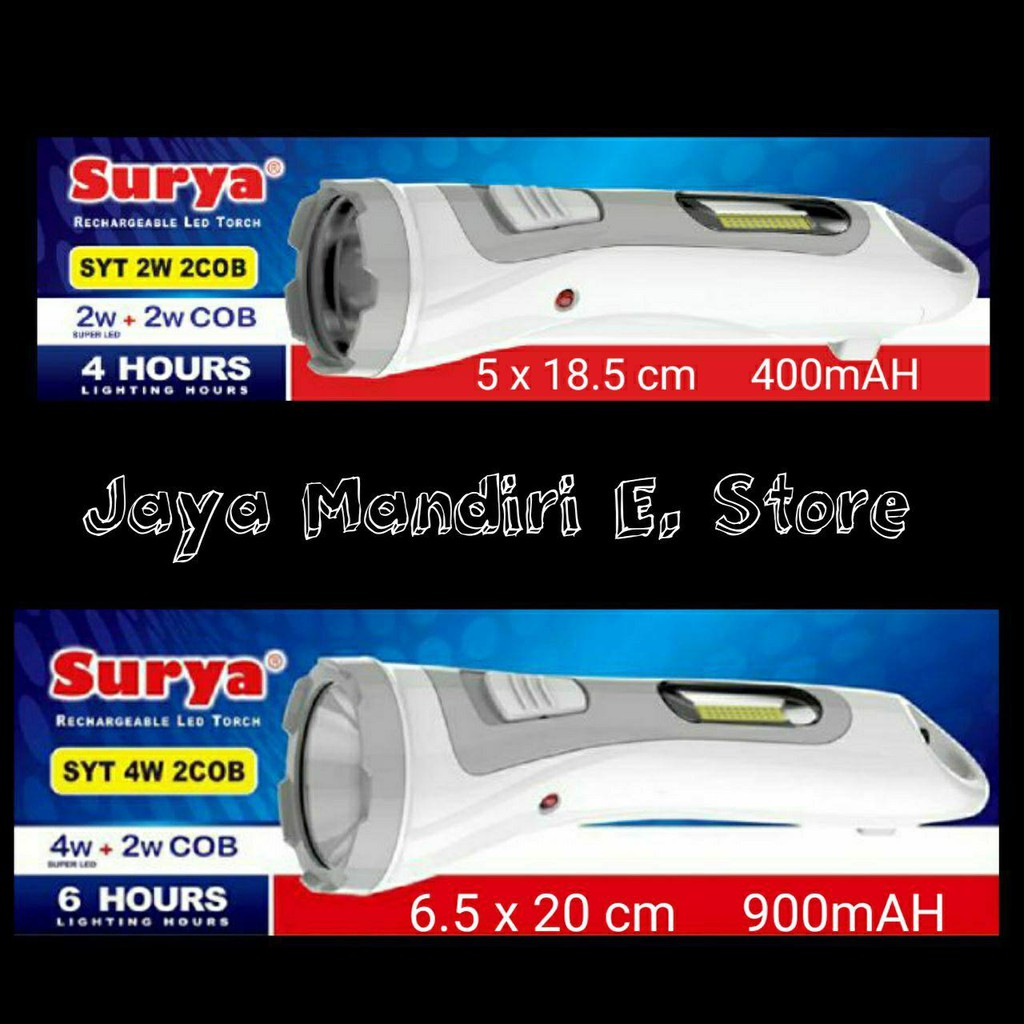 Jual Senter Led Emergency Surya Syt W Cob Syt W Cob Lampu