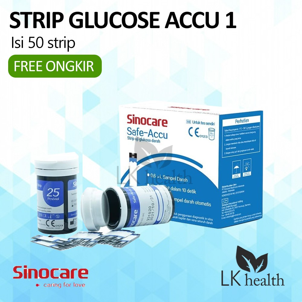 Jual Sinocare Safe Accu 1 Cek Glukosa Test Uji Gula Darah Tes Glucose