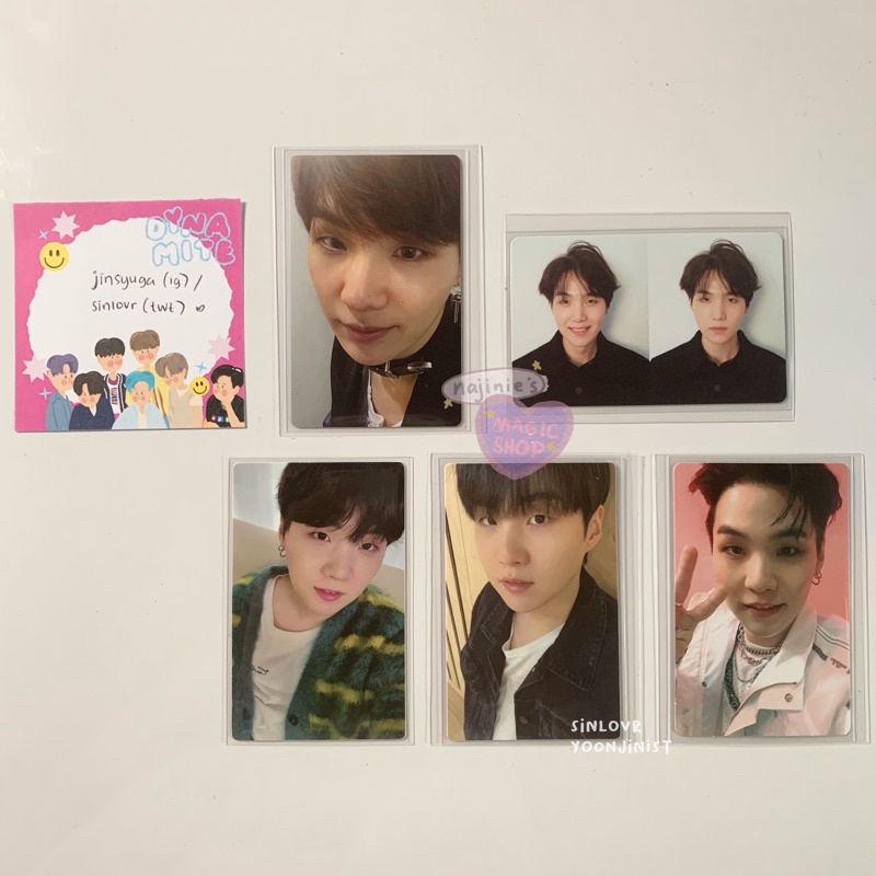 Jual BTS Yoongi Suga Photocard PC Fake Love Tear R Dilan Lucky Draw LD