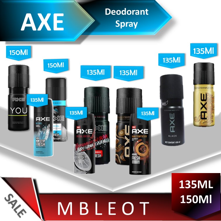 Jual Axe Deodorant Spray Ml Dan Ml Shopee Indonesia