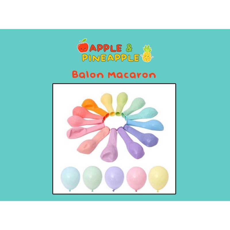 Jual Balon Latex Pastel Macaron 12 Inch Shopee Indonesia