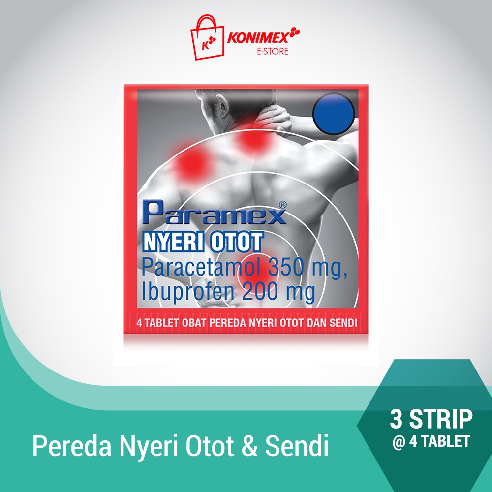 Jual Paramex Nyeri Otot Atasi Pegel Linu Nyeri Otot Sendi 3 Strip 4