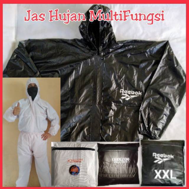 Jas Hujan Multifungsi Jumbo Xl Xxl Big Size Setelan Apd Sauna Reebook X