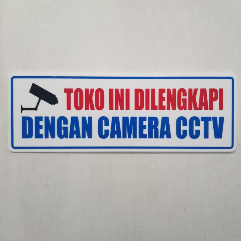 Jual Papan Nama Akrilik Sign Toko Ini Dilengkapi Dengan Camera Cctv