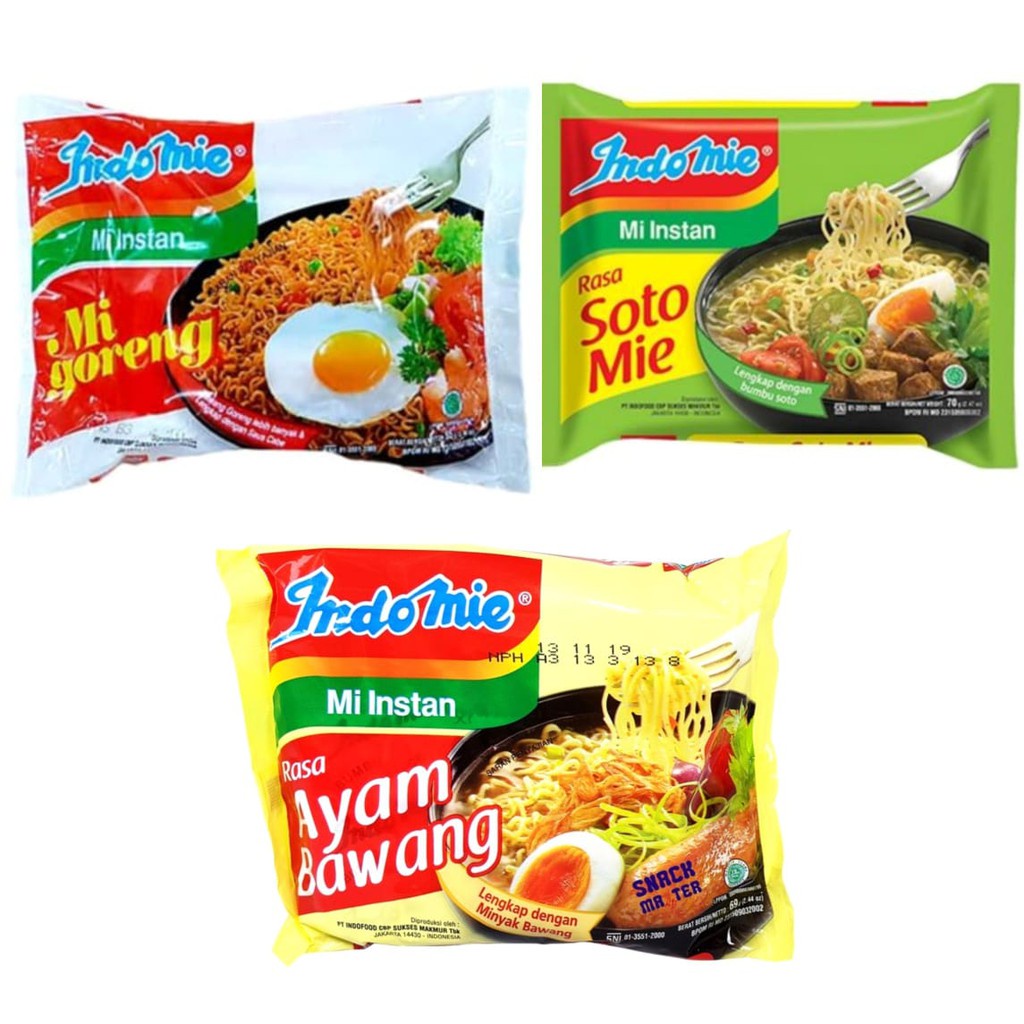 Jual INDOMIE MIE INSTAN KUAH DAN GORENG MIE INSTAN 70 GR Shopee Indonesia