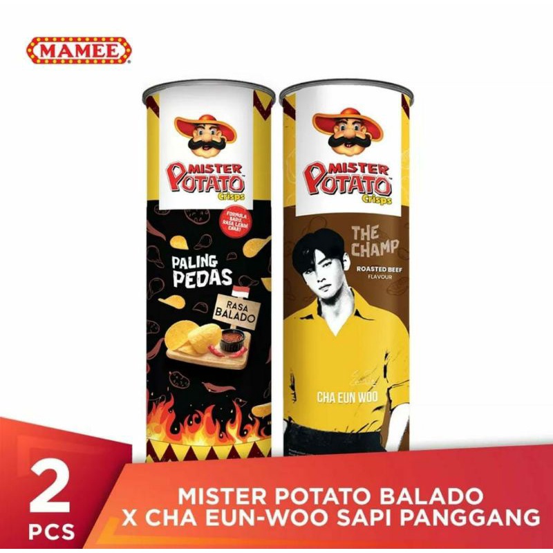 Jual Mister Potato Crisps Barbeque Gr X Cha Eun Woo Sapi Panggang