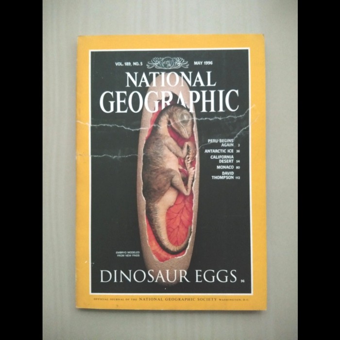 Jual National Geographic May 1996 Dinosaur Eggs Shopee Indonesia