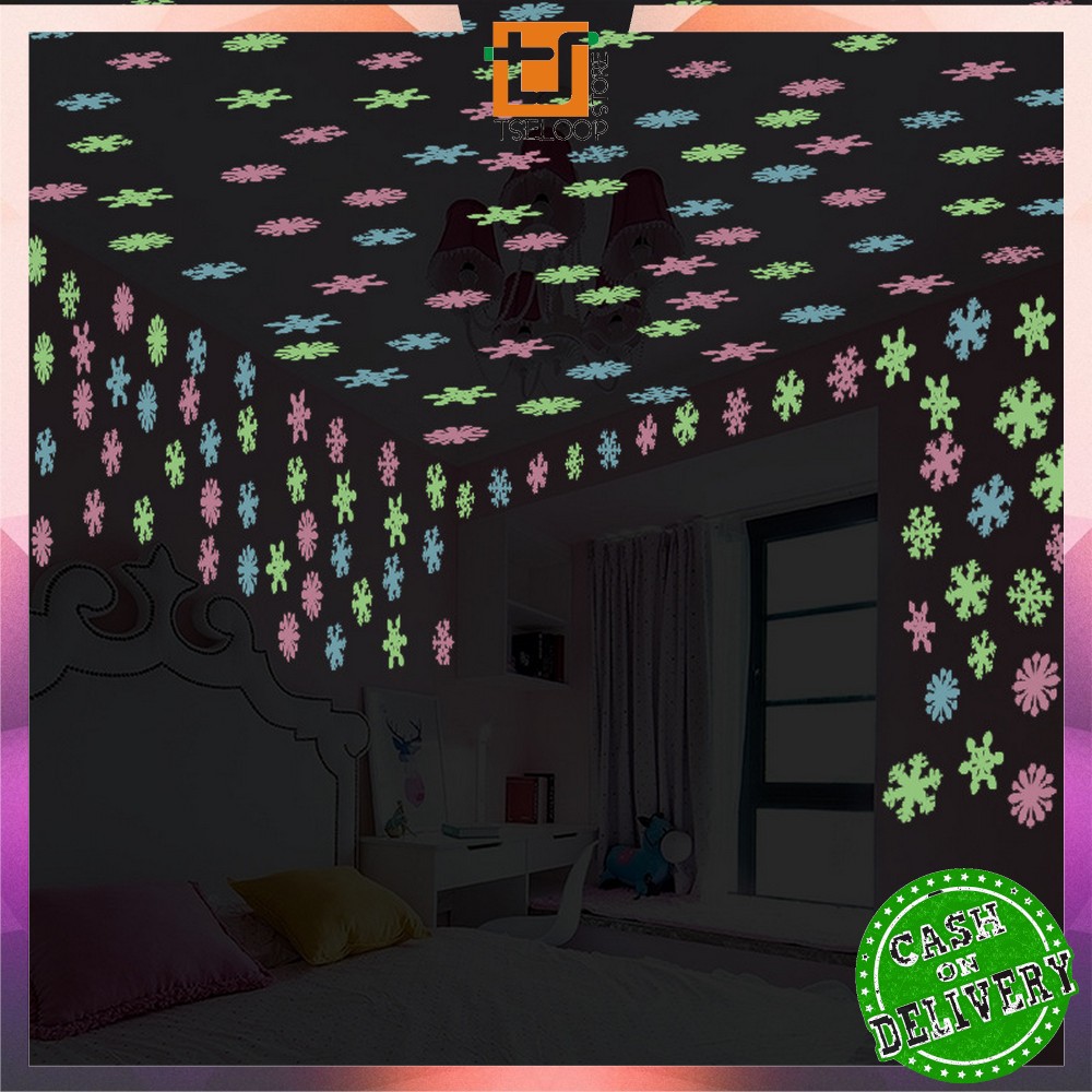 Jual OFM C155 156 Stiker Bintang 100PCS Salju 50PCS Sticker Star Glow